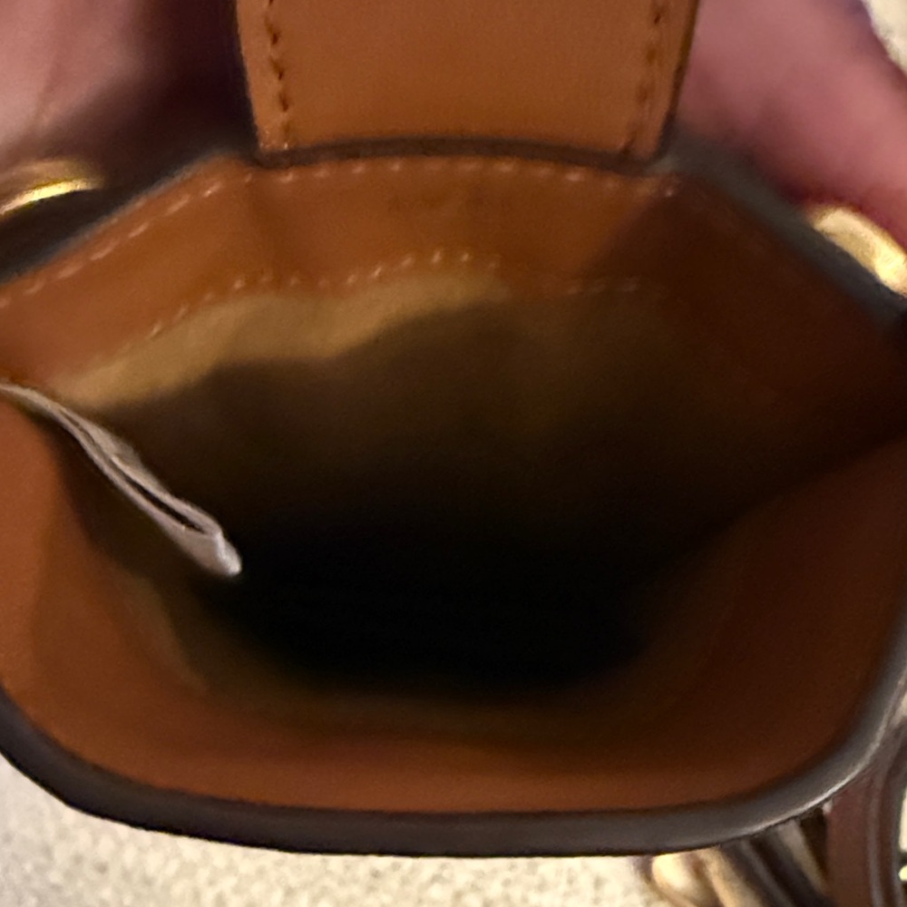MCM Tan and Black Monogram Bag - Picture 5 of 10